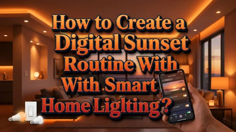 How to Create a Digital Sunset Routine With Smart Home Lighting?